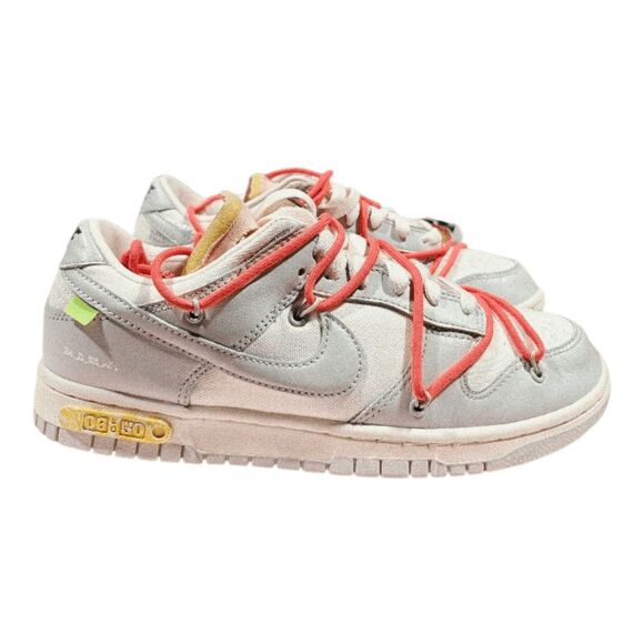 Nike Dunk Low 'Off White Lot 6' Sneakers Size M7.5/W9 - Picture 4 of 10